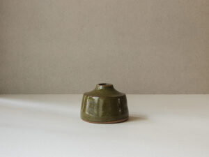 Speckled Olive Bud Vase/Candleholder